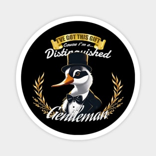 The Distinguished Duck Gentleman Magnet